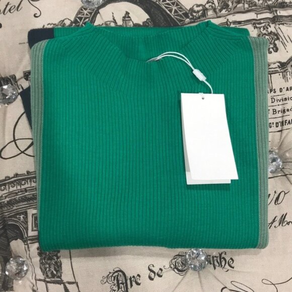 HUGO BOSS Frynlee Colorblock Ribbed Wool Sweater - Picture 3 of 6